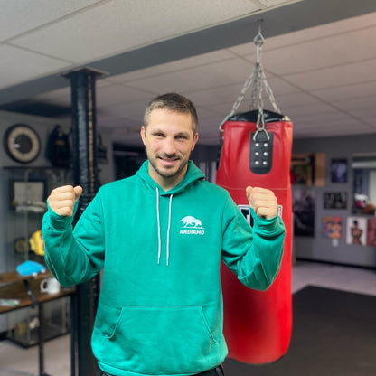Kelly Green/ White Fleece Pull over