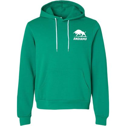 Kelly Green/ White Fleece Pull over